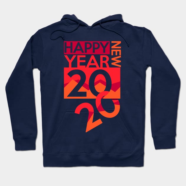 Happy New Year 2020 Hoodie by RCM Graphix